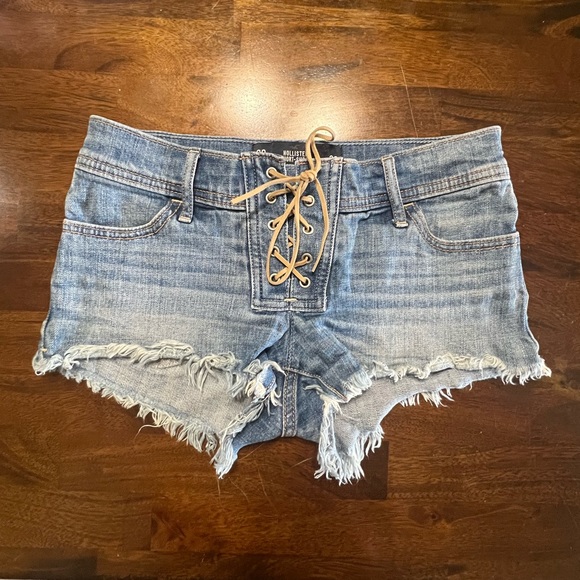 Hollister Shorts Hollister Lace Up Front Lowrise Short Shorts